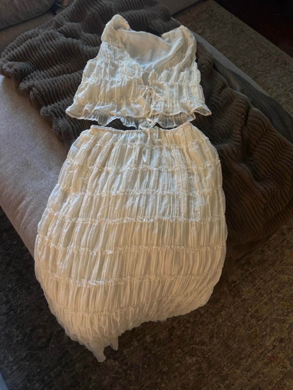 VICI Celestial Haven Chiffon Top & Skirt
